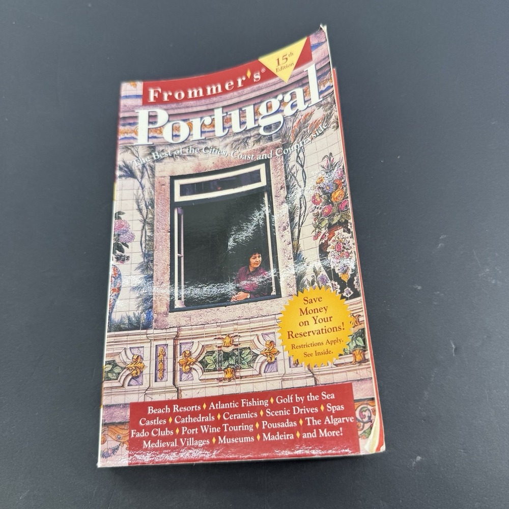 Frommer's Portugal paperback book 15th Edition Best Of Cities Coast, Countryside